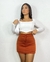 cropped bico canelado (manga longa) - comprar online