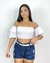 Cropped lastex babado curto - Prin Modas