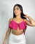 Cropped babado fivela - comprar online