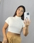 cropped gola alta manga curta - comprar online