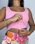 Cropped camiseta ribana - comprar online