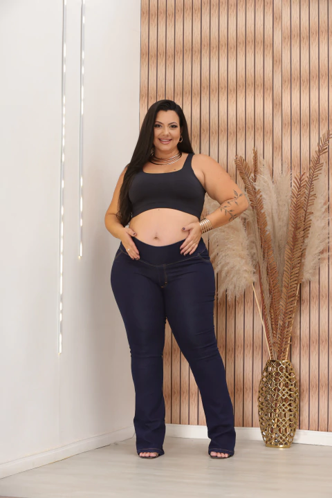 Calça Gestante Clara Flare Plus Pize