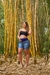 Shorts Taty Jeans com Regulagem do Cós de Suplex