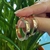 ARGOLA ARO RETO FOLHEADA EM OURO 18K