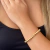 PULSEIRA DE SILICONE BOLINHAS FOLHEADA EM OURO 18K - comprar online