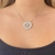 COLAR MANDALA CORAÇÃO ESPIRITO SANTO FOLHEADO EM RÓDIO - comprar online