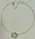 COLAR CHOKER ARO PINGENTE ORGÂNICO FOLHEADO EM RÓDIO - Cesari Joias