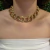 MAXI COLAR CHOCKER DE ELOS DUPLOS OVAIS DOURADOS na internet