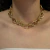 COLAR DE ELOS OVAIS DIAMANTADO E LISO DOURADO - comprar online
