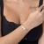 PULSEIRA ESCAPULARIO FOLHEADO EM RODIO