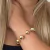 PULSEIRA DE BOLAS GRANDES FOLHEADA EM OURO 18K - comprar online