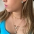CONJUNTO COLAR TRIPLO COM PEDRAS FUSION COLORIDAS FOLHEADA EM OURO 18K - comprar online