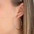 ARGOLA GRANDE COM ZIRCÔNIA FOLHEADO EM OURO 18K - comprar online