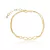 PULSEIRA INFINITO FOLHEADA EM OURO 18K