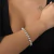 PULSEIRA DE BOLAS FOLHEADO EM RODIO