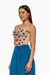 Bralette con flores pequeñas en relieve en tonos pastel y rojo. Mod. Nilam sku. 34879