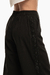 Pantalón recto negro con brillos laterales. Mod. Noor Sku. 33670