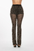 Conjunto de pantalón con perlas y un blazer negro, destacando su diseño elegante y moderno. Mod. Raizel Sku. 33886
