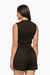 Chaleco de lino negro con botones. Mod. Thais Sku. 33989