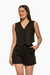 Chaleco de lino negro con botones. Mod. Thais Sku. 33989