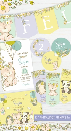 KIT IMPRESO ANIMALITOS PRIMAVERA