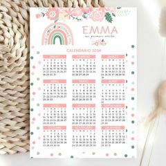 CALENDARIO CON IMAN X 10 U. - comprar online