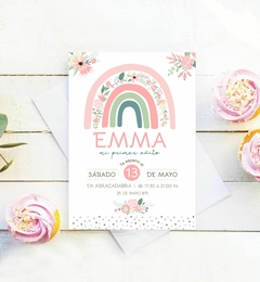 KIT IMPRIMIBLE ARCO IRIS FLOREADO - comprar online