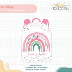 MOCHILA ESCOLAR - MODELO ARCO IRIS - comprar online