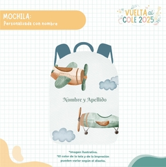 MOCHILA ESCOLAR - MODELO AVION - comprar online