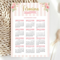 CALENDARIO CON IMAN X 10 U.
