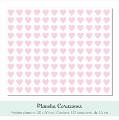 PLANCHA DE CORAZONES - comprar online