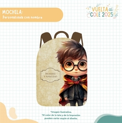 MOCHILA ESCOLAR - MODELO HARRY POTTER - comprar online