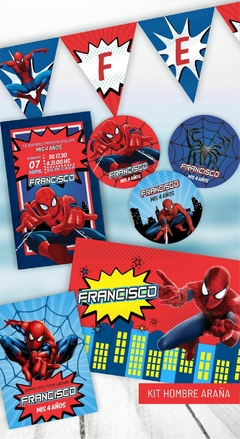 KIT IMPRIMIBLE HOMBRE ARAÑA