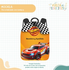 MOCHILA ESCOLAR - MODELO HOT WHEELS - comprar online
