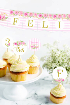 KIT IMPRIMIBLE FLORES ROSAS - comprar online