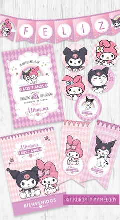 KIT IMPRIMIBLE KUROMI Y MY MELODY