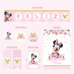 KIT IMPRIMIBLE MINNIE ROSA - tienda online