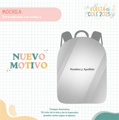 MOCHILA ESCOLAR - NUEVO MOTIVO - comprar online