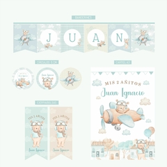 KIT IMPRESO OSITO AVIADOR 1 - Decodreams