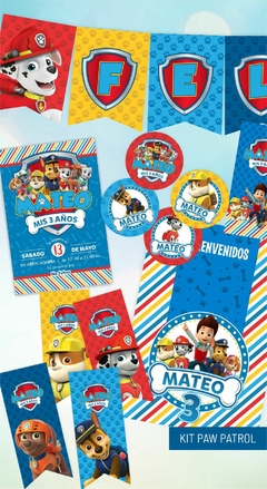 KIT IMPRESO PAW PATROL