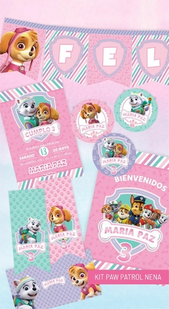 KIT IMPRIMIBLE PAW PATROL NENA