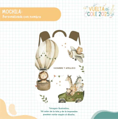 MOCHILA ESCOLAR - MODELO SAFARI - comprar online