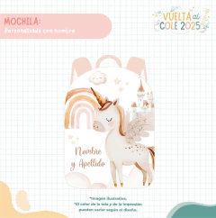 MOCHILA ESCOLAR - MODELO UNICORNIO - comprar online