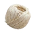 Fio de sisal natural em formato de bola, com espessura de 3mm e comprimento de 55 metros, ideal para artesanato.