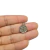 Pingente medalha com estrela, medindo 18x14mm