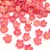 Enfeite flor resina 12mm pink
