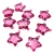 Pingente acrílico estrela rosa