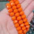 Rondela de cristal laranja de 10mm, com 60 peças