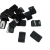 Contas de resina pretas com 2 furos, medindo 35x22mm