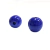 Firma de Murano redondas na cor azul, com acabamento brilhante.